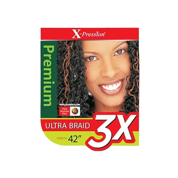X-Pression 3x Up Pre stretched Braid 52"
