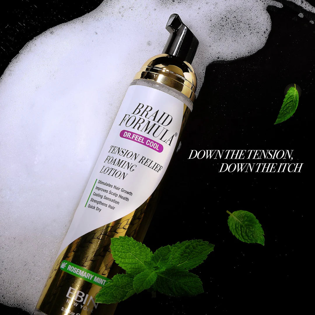 Dr. Feel Cool Tension Relief Foaming Lotion - Rosemary Mint + Biotin 100ml