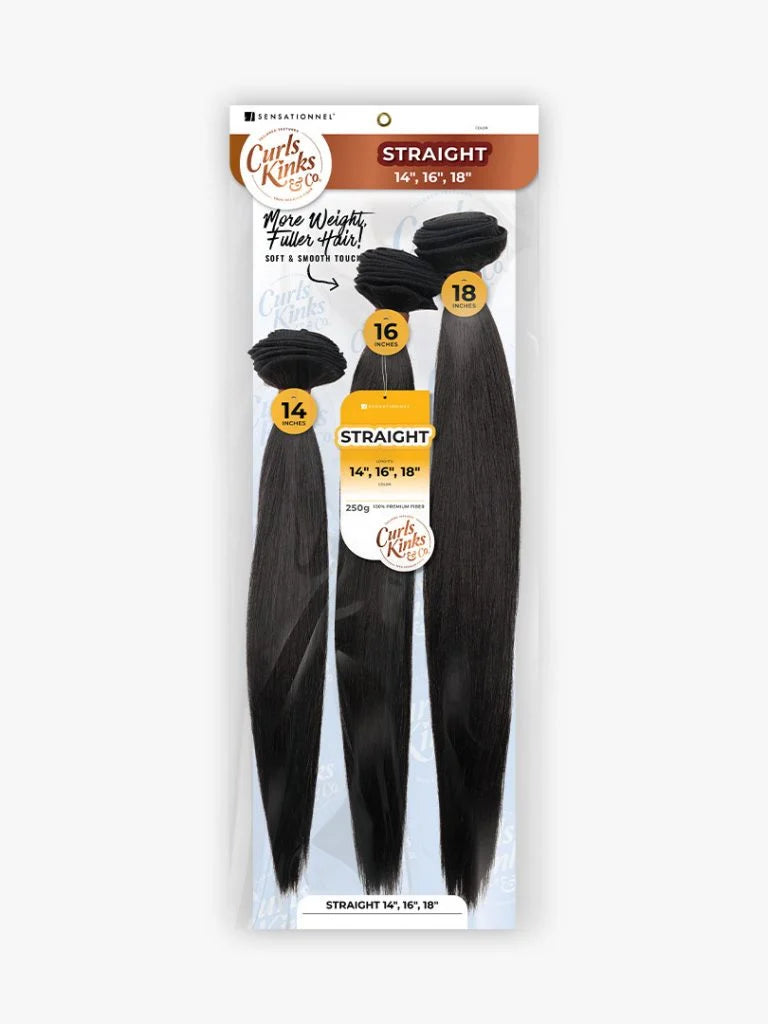 CURLS KINKS & CO Bundles 3X Multi Pack Straight