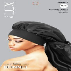 LUX Luxury Silky Satin Braid Bonnet Solid