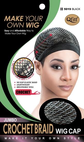 Qfitt Premium Micro Crochet Braid Jumbo Wig Cap