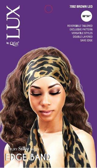 LUX Luxury Silky Satin Edge Scarf - Assorted Leopard Colors - BBII Barber & Beauty Supply