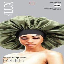 LUX Luxury Silky Satin Bonnet - Jumbo - BBII Barber & Beauty Supply